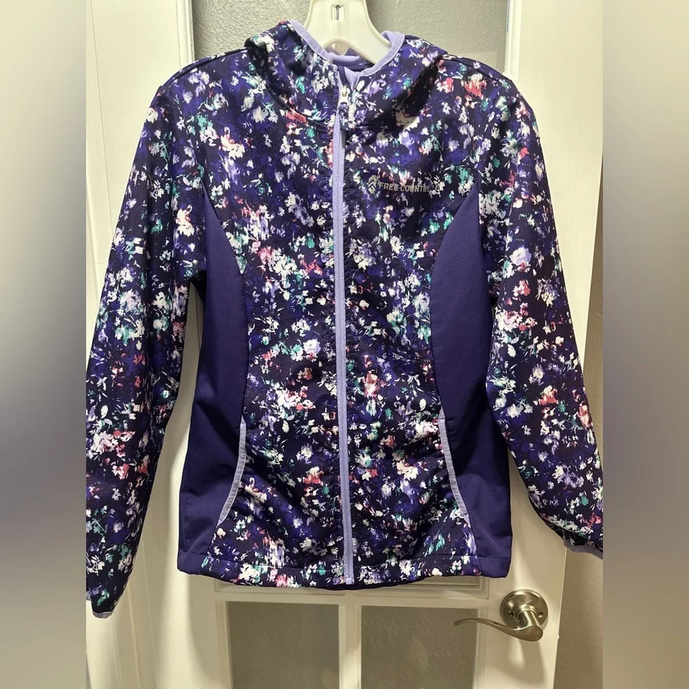 Girls Purple Free Country Coat - Picture 1 of 9